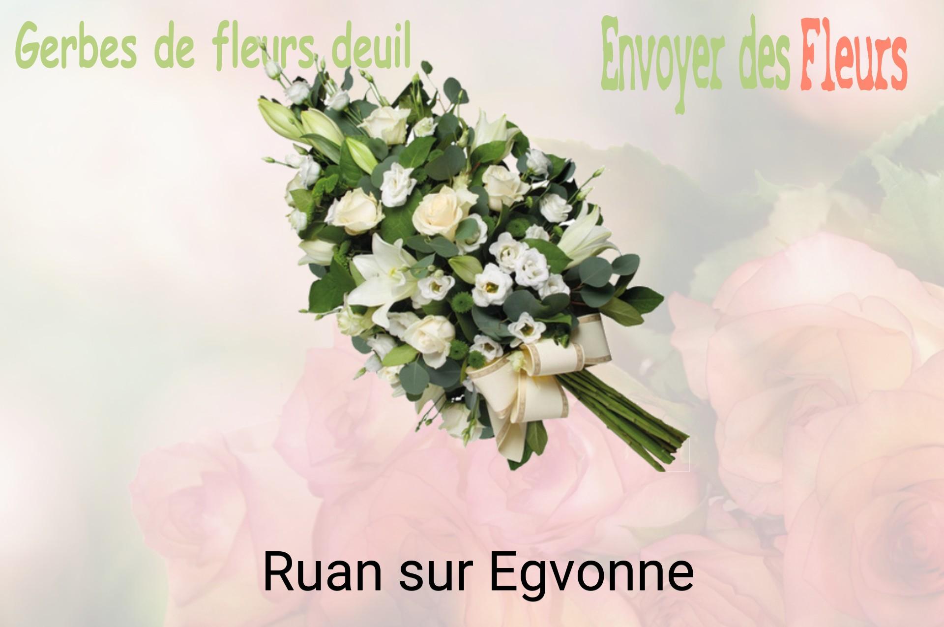 Gerbe de fleurs de deuil livrée à Ruan-sur-Egvonne
